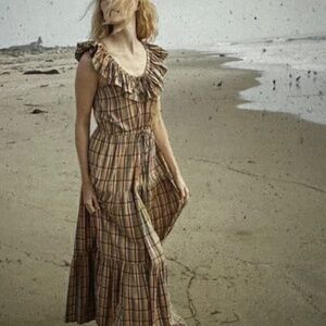 Doen Yarrow Dress in Rainbow Plaid Size S